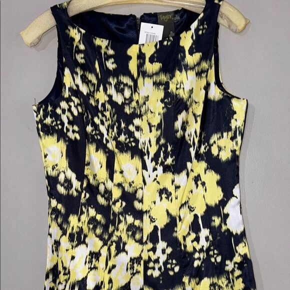 Taylor Black and Yellow Sleeveless Midi Sundress - Picture 5 of 11
